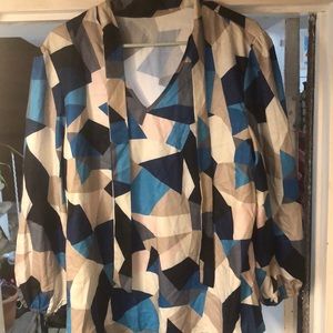 Mosaic Style plus size blouse